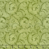 Beautiful Backings - Elegant Scroll Spring Green 108" Wide Backing
