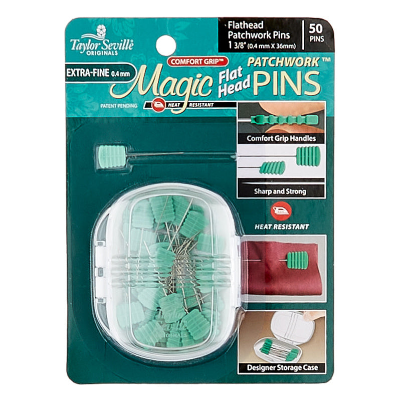 Magic Pins™ Flathead Patchwork Extra Fine Pins 50 count