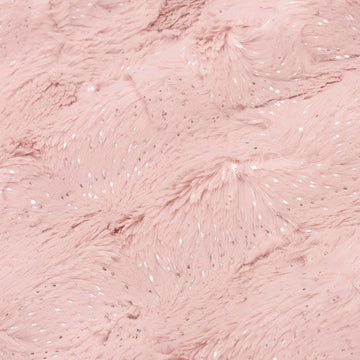 Luxe Cuddle® - Dazzle Rosewater Silver Metallic Minky Yardage Alternative View #1
