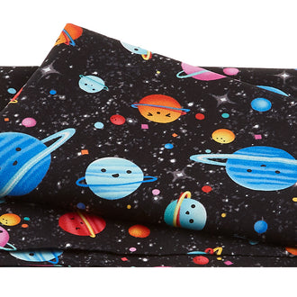 Hula Universe - Cosmic Space With Metallic Black 2 Yard Cut