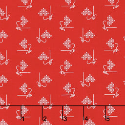 Bee Basics - Heart Red Yardage