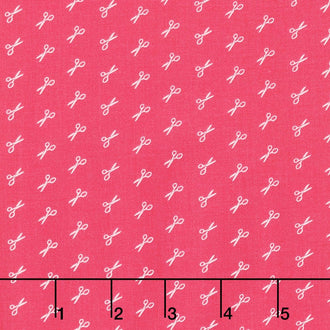 Bee Basics - Scissor Raspberry Yardage