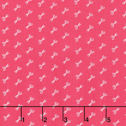 Bee Basics - Scissor Raspberry Yardage