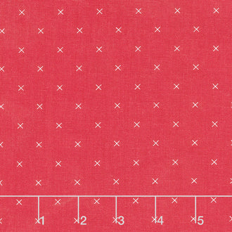 Bee Cross Stitch - Cross Stitch Barn Red Yardage