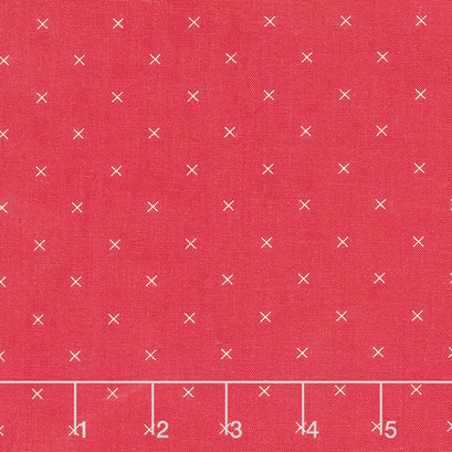 Bee Cross Stitch - Cross Stitch Barn Red Yardage
