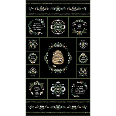 Bee Kind - Bee Black Panel