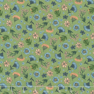 Bee Kind - Floral Toss Green Multi Yardage