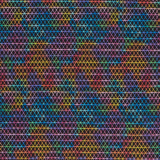 Extra Wide Backings - Geometric Diamond Shape Multi 108" Wide Backing