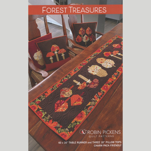 Forest Treasures Table Runner & Pillows Pattern Primary Image