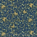 Bella Mariposa - Butterflies and Vines Navy Metallic Yardage
