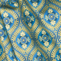 Bella Mariposa - Flowers Indigo Metallic Yardage