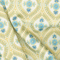 Bella Mariposa - Flowers Ivory Metallic Yardage