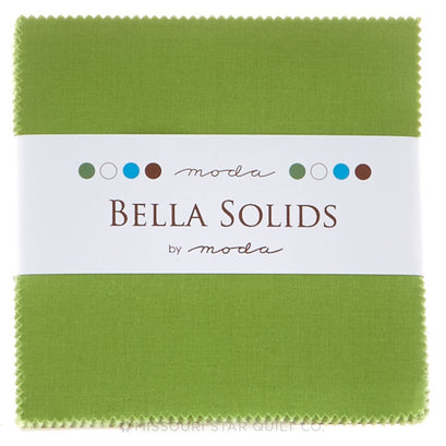 Bella Solids Fresh Grass Charm Pack