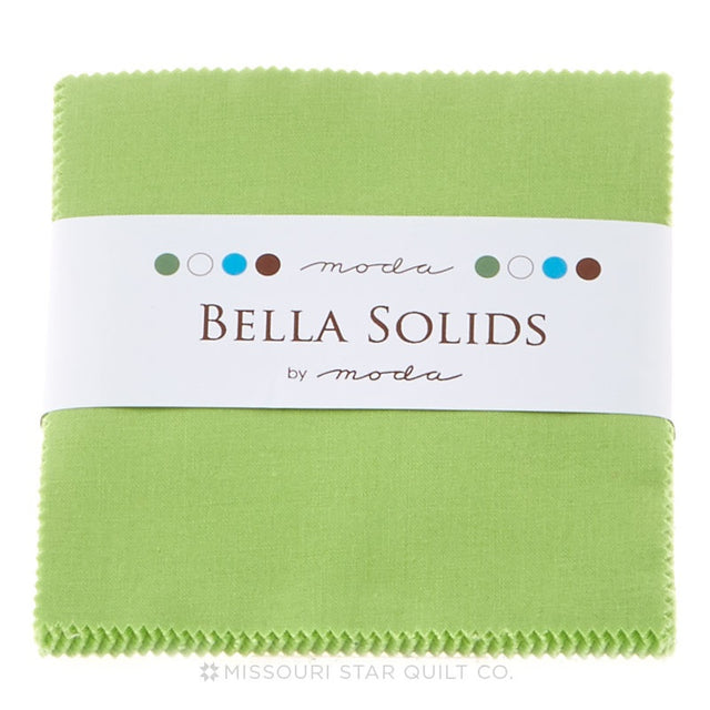 Bella Solids Lime Charm Pack