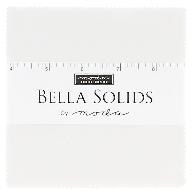 Bella Solids White Charm Pack