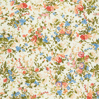 Belle Epoque - Medium Floral Green Yardage