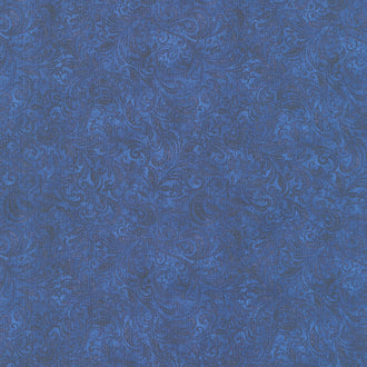 Belle - Navy Delicate Filigree Yardage