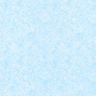Belle - Sky Delicate Filigree Yardage