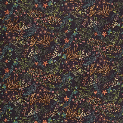 Best of Days - Allover Flower Dark Purple Yardage