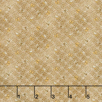 Best of Days - Flower Lattice Cocoa Yardage