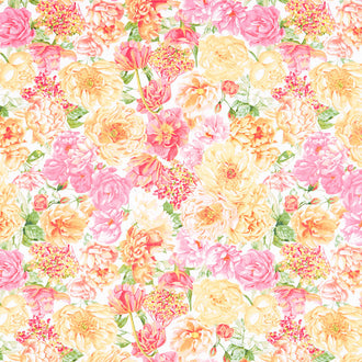 Between Friends - Best Friends Garden White Yardage