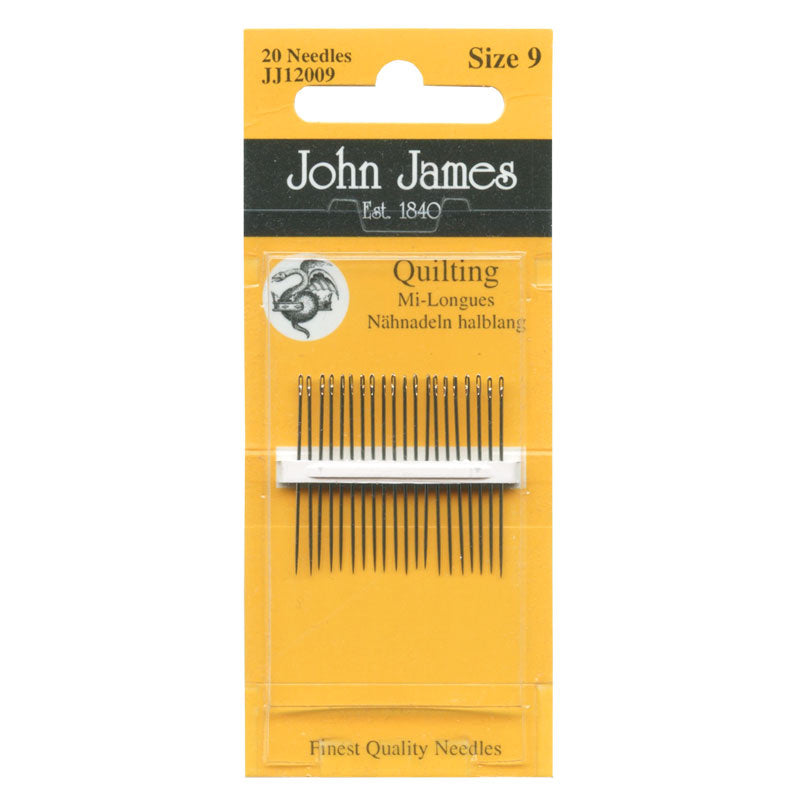 John James Between Hands Quilting Needles - Size 9