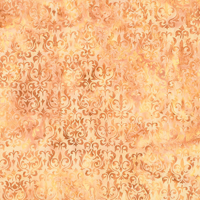 Kings Castle Batiks - Shield Brown Ecru Yardage