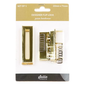 Sallie Tomato Designer Flip Lock - Gold Alternative View #1