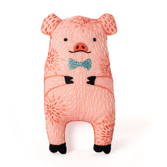 D.I.Y. Embroidered Doll Kit - Pig