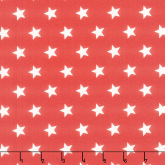 Monthly Placemat Coordinate - Stars Red Yardage
