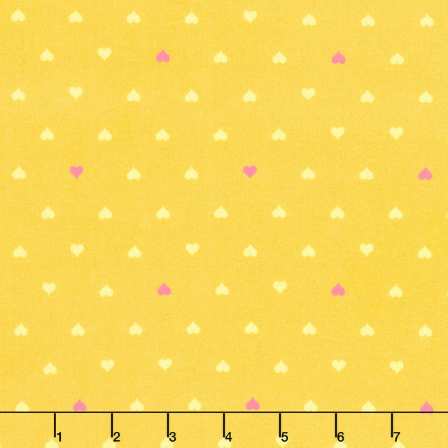 Besties - Unconditional Love Buttercup Yardage Primary Image