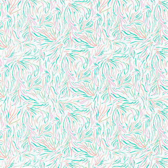 West Palm - Playful Seaweed Dayglow Yardage