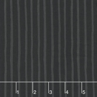 Monochrome - Candy Stripe Black Yardage