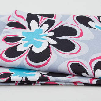 Kaffe Fassett Collective - February 2023 Funky Flora Grey 2 Yard Cut