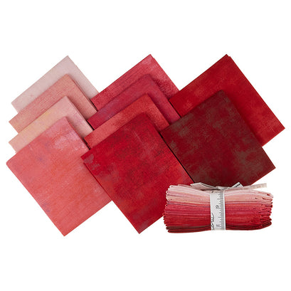 Grunge Stitch Pink Fat Quarter Bundle