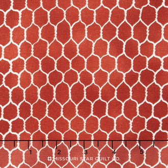 Early to Rise - Chicken Wire Red Yardage