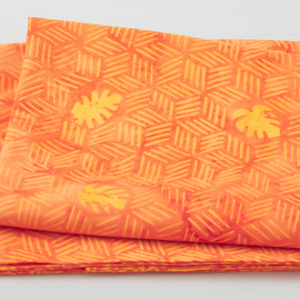 Pura Vida Batiks - Villa Vibes Tangerine 2 Yard Cut