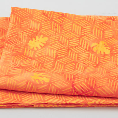 Pura Vida Batiks - Villa Vibes Tangerine 2 Yard Cut