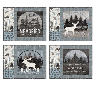 Wild Woods Lodge Place Mats Kit