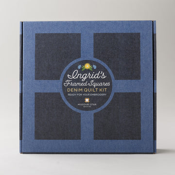 Ingrid's Framed Squares - Denim Quilt Kit Alternative View #2