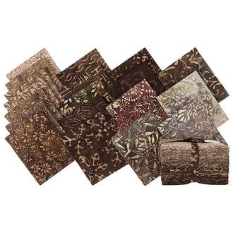 Java Batiks - Brown Favorites Fat Quarter Bundle