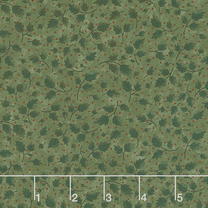 Bittersweet Lane - Oak Leaf Swirl Leaf Yardage