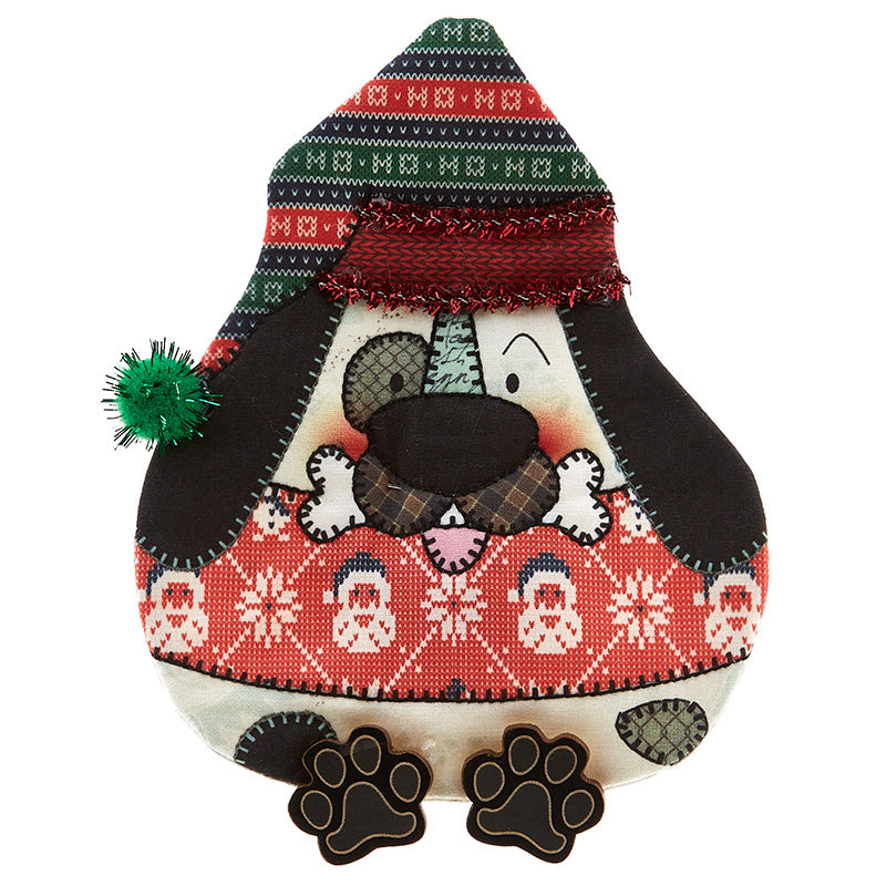 Black Puppy Ugly Sweater Air Mail Ornament Kit