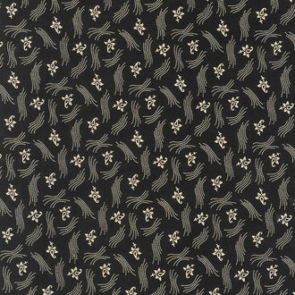 Blessed Beyond Measure - Flourish Black Yardage