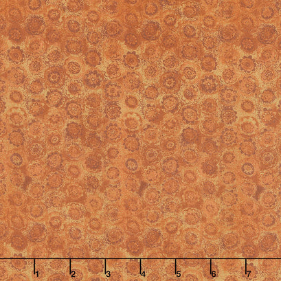 Blessings of Home - Allover Flowers Rust Yardage