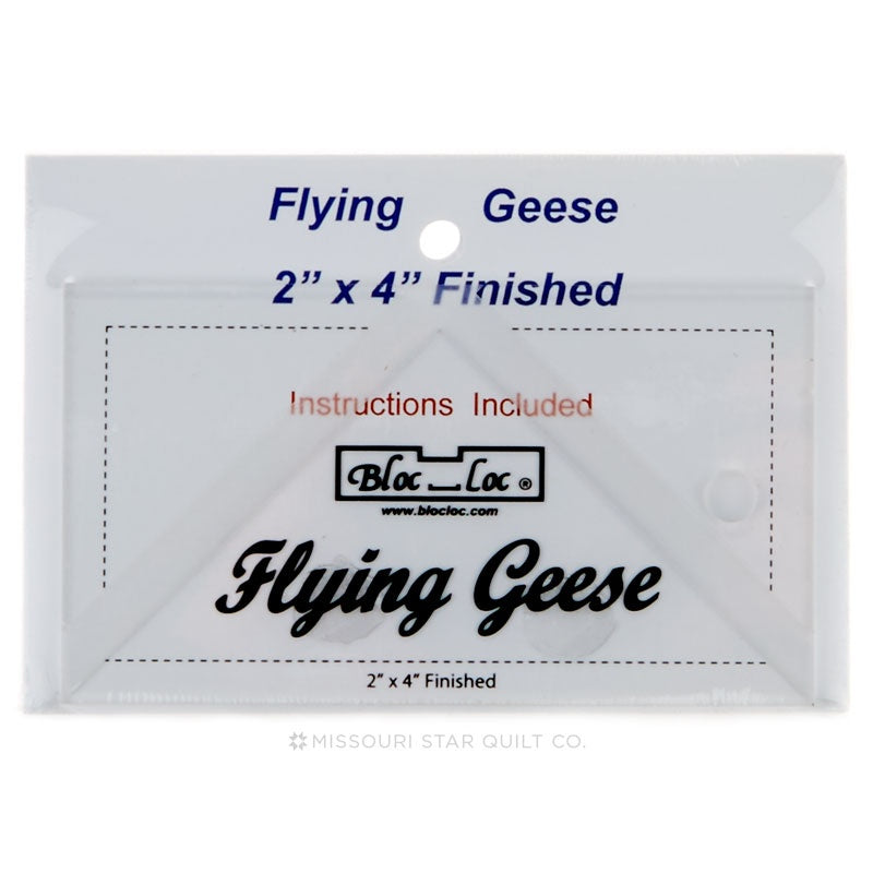 Bloc Loc 2" x 4" Flying Geese Square Up Ruler