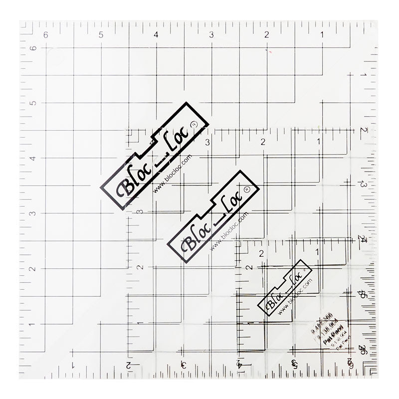 Bloc Loc Square Up Ruler Combo Set #2 (includes 2.5", 4.5" and 6.5" rulers)