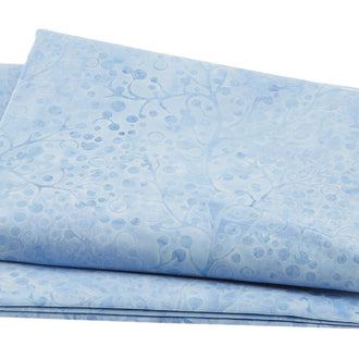 Bloomers Batiks - Vine Light Blue 2 Yard Cut