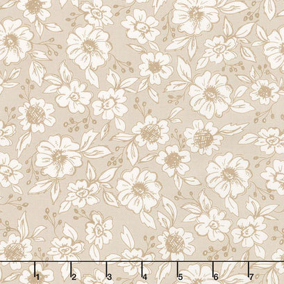 Bloomington - Flower Shop Taupe Yardage