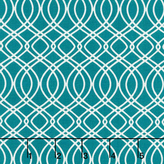 Bloomsbury - Knotted Trellis Spearmint Teal Yardage